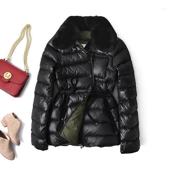 women's down & parkas women white duck jacket winter puffer coat fur collar korean fashion womens jacekts a20452 kj47001, Black
women's down & parkas women white duck jacket winter puffer coat fur collar korean fashion womens jacekts a20452 kj47001, Black