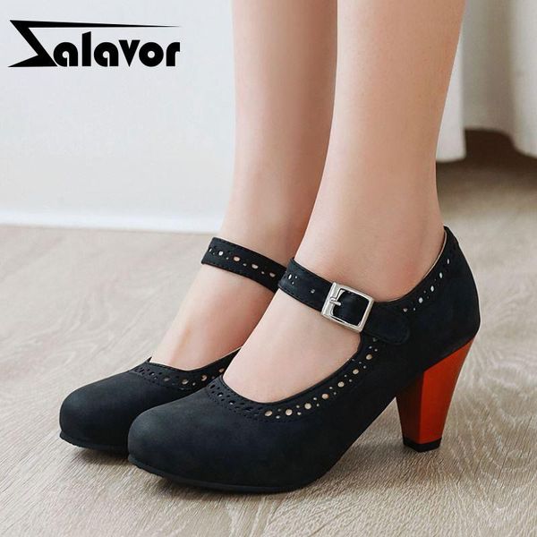 dress shoes zalavor 5 color plus size 33-48 women pumps office ladies sweet woman party classics buckle retro footwear, Black
dress shoes zalavor 5 color plus size 33-48 women pumps office ladies sweet woman party classics buckle retro footwear, Black