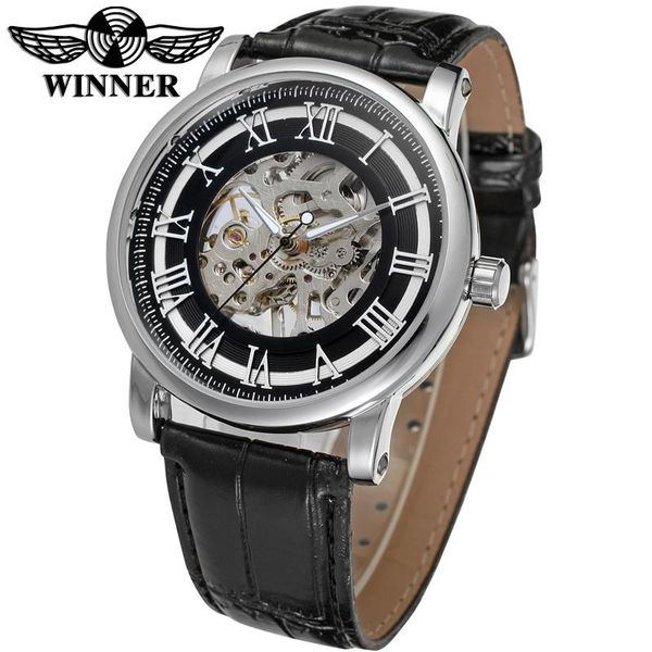 wristwatches skeleton t-winner relojes hombre mechanical mens watches clocks hand wind steel men watch, Slivery;brown
wristwatches skeleton t-winner relojes hombre mechanical mens watches clocks hand wind steel men watch, Slivery;brown