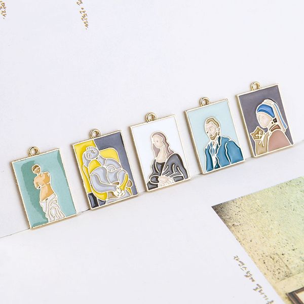 10pcs 16x24mm enamel painting charm for jewelry making and crafting fashion earring pendant necklace bracelet charm, Bronze;silver
10pcs 16x24mm enamel painting charm for jewelry making and crafting fashion earring pendant necklace bracelet charm, Bronze;silver