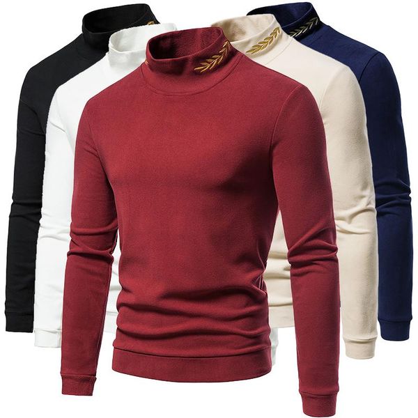 men's hoodies & sweatshirts casual fashion hollow wheat ear embroidery high-neck warm bottoming shirt, Black
men's hoodies & sweatshirts casual fashion hollow wheat ear embroidery high-neck warm bottoming shirt, Black