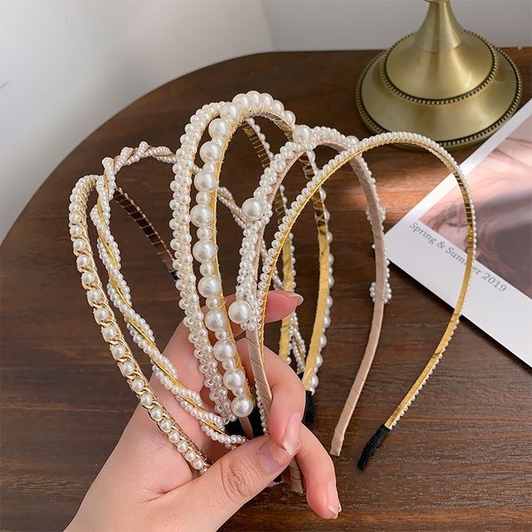 9d9 korean dongdamen pearl feminine temperamentsimple bundlepressed heads bandpearl band broken hair hairpin headpiece, Silver
9d9 korean dongdamen pearl feminine temperamentsimple bundlepressed heads bandpearl band broken hair hairpin headpiece, Silver