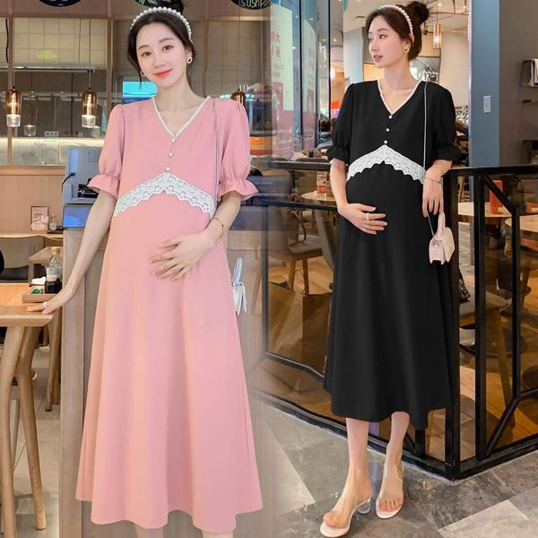 maternity dresses 77588# dress summer cotton v neck short sleeves loose midi plus size pregnancy pregnant women mom, White
maternity dresses 77588# dress summer cotton v neck short sleeves loose midi plus size pregnancy pregnant women mom, White