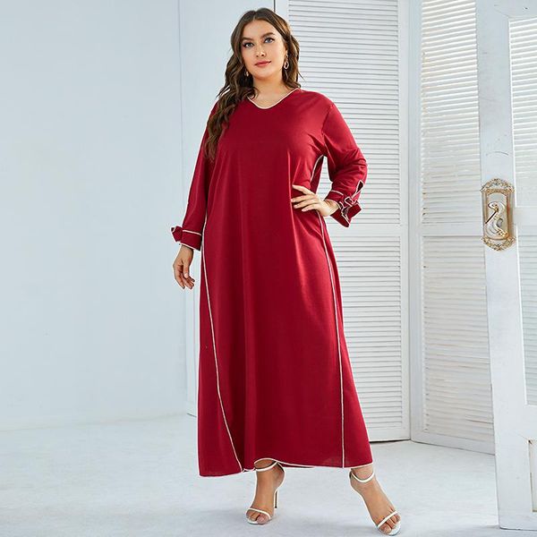 plus size dresses aecu women's long robe 2021 autumn winter dress big elegant sleeve maxi women muslim female, Black
plus size dresses aecu women's long robe 2021 autumn winter dress big elegant sleeve maxi women muslim female, Black