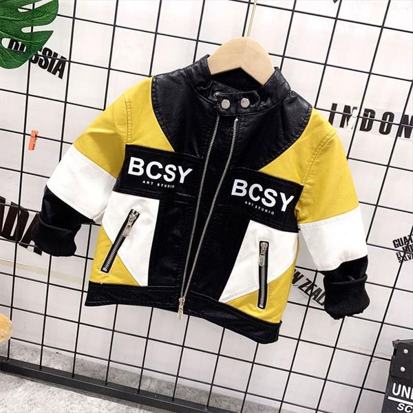 boys pu jacket spring autumn childrens motorcycle leather 2 7 years old fashion color matching zipper coat cool, Blue;gray
boys pu jacket spring autumn childrens motorcycle leather 2 7 years old fashion color matching zipper coat cool, Blue;gray