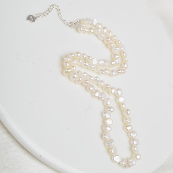ashiqi natural 4-5mm freshwater pearl choker necklace with 925 silver clasp baroque pearl jewelry for women
ashiqi natural 4-5mm freshwater pearl choker necklace with 925 silver clasp baroque pearl jewelry for women