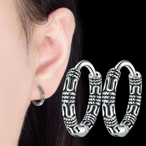 hoop & huggie female copper plated vintage earrings women retro round chain rope ear buckle pattern earring for jewelry, Golden;silver
hoop & huggie female copper plated vintage earrings women retro round chain rope ear buckle pattern earring for jewelry, Golden;silver