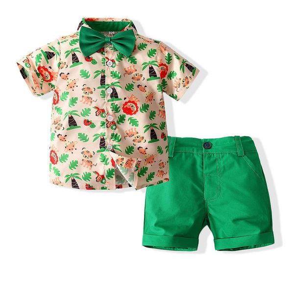 clothing sets tiddo children boys set summer toddler cartoon printing short sleeve bow shirt +green shorts 2pcs suit kids outfits, White
clothing sets tiddo children boys set summer toddler cartoon printing short sleeve bow shirt +green shorts 2pcs suit kids outfits, White