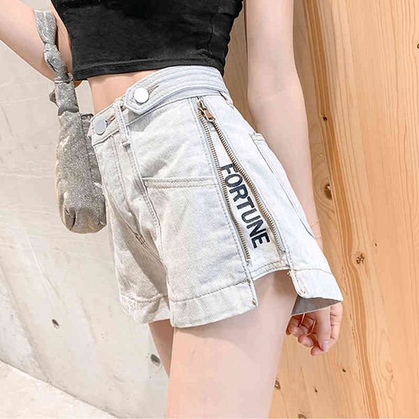 women's jeans denim shorts pants zipper high waist wide leg summer letters fortune casual style 622g udds, Blue
women's jeans denim shorts pants zipper high waist wide leg summer letters fortune casual style 622g udds, Blue