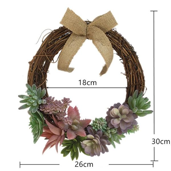 decorative flowers & wreaths round simulation garland succulent garlands for home party wedding decoration hanging pendants wall window deco
decorative flowers & wreaths round simulation garland succulent garlands for home party wedding decoration hanging pendants wall window deco