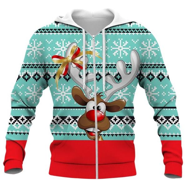 men's hoodies & sweatshirts cloocl ugly christmas hoodie snowman 3d print santa claus elk zip-hoodie casual sweatshirt hipster pullov, Black
men's hoodies & sweatshirts cloocl ugly christmas hoodie snowman 3d print santa claus elk zip-hoodie casual sweatshirt hipster pullov, Black