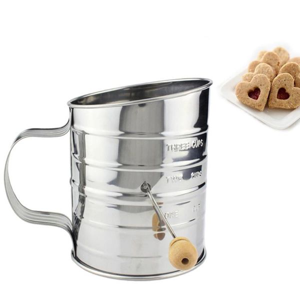 handheld flour shaker stainless steel mesh sieve 3-cup icing sugar bake tool hand-pressed bakeware sifters baking & pastry tools
handheld flour shaker stainless steel mesh sieve 3-cup icing sugar bake tool hand-pressed bakeware sifters baking & pastry tools