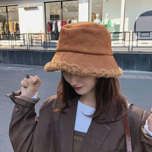 wide brim hats fashion women bucket hat autumn winter plush fisherman outdoor sunscreen sun panama big vintage warm female cap, Blue;gray
wide brim hats fashion women bucket hat autumn winter plush fisherman outdoor sunscreen sun panama big vintage warm female cap, Blue;gray