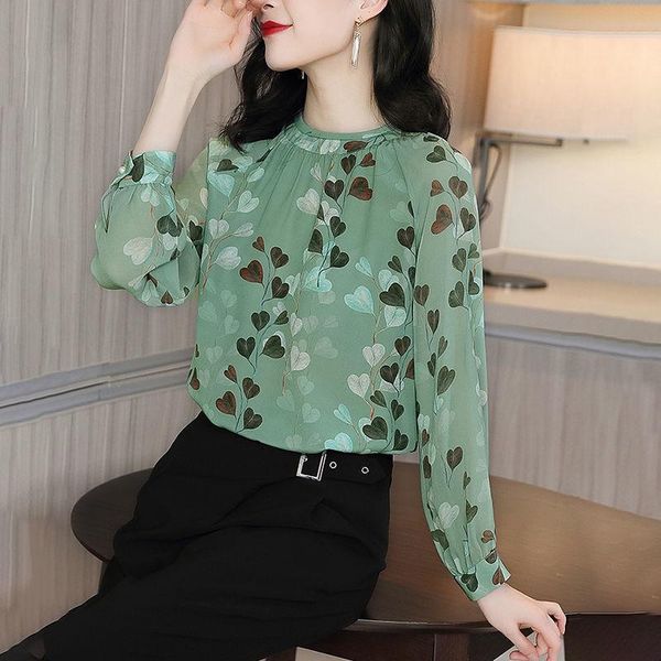 women's spring autumn style chiffon blouse shirt o-neck printed button korean casual sp1079 blouses & shirts, White
women's spring autumn style chiffon blouse shirt o-neck printed button korean casual sp1079 blouses & shirts, White