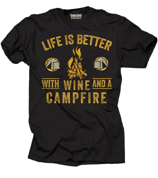 wine t-shirt camping camp tee shirt fishing outdoor activities tee shirt, White;black
wine t-shirt camping camp tee shirt fishing outdoor activities tee shirt, White;black