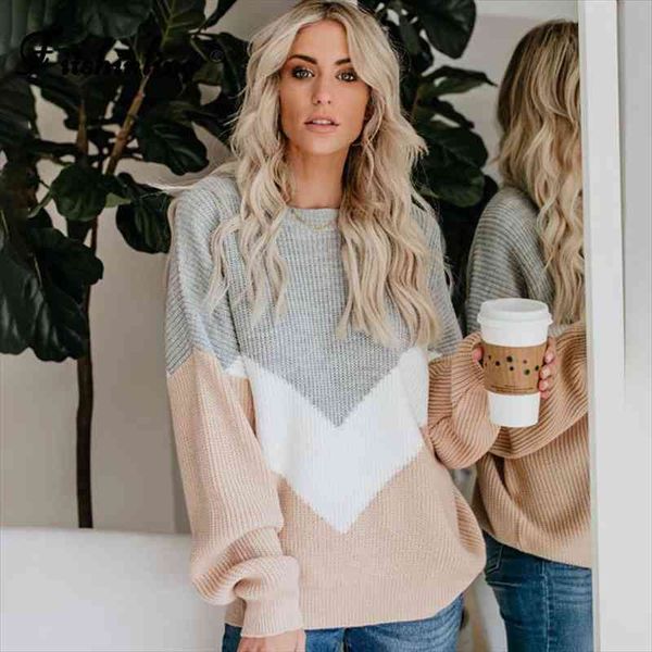 patchwork women pullover knitwear womens sweaters casual oversized jumper spring autumn knitted ladies jersey, White;black
patchwork women pullover knitwear womens sweaters casual oversized jumper spring autumn knitted ladies jersey, White;black