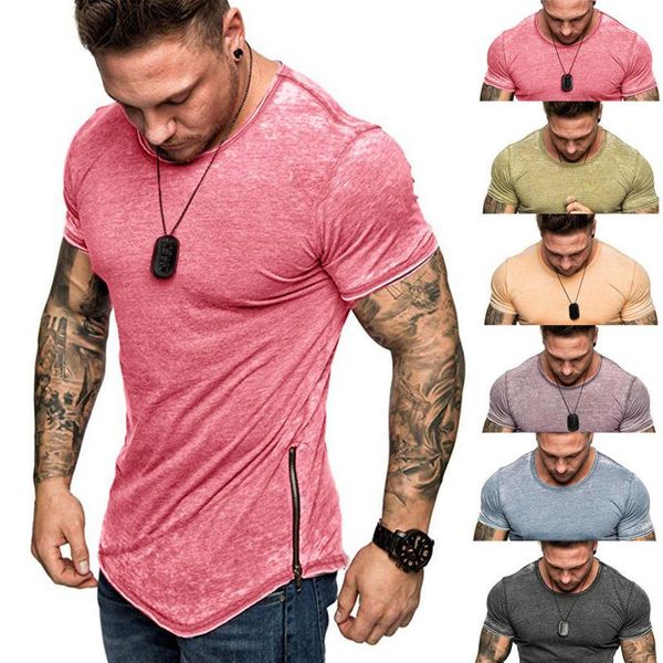 men's t-shirts running o neck short sleeve t shirt men fitness slim fit sports zipper t-shirt fashion tees summer gym clothing, White;black
men's t-shirts running o neck short sleeve t shirt men fitness slim fit sports zipper t-shirt fashion tees summer gym clothing, White;black