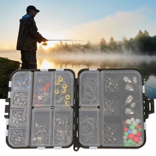 fishing accessories 160/187pcs set rotating ring pendant hook space beans plastic bead suit with tackle box
fishing accessories 160/187pcs set rotating ring pendant hook space beans plastic bead suit with tackle box