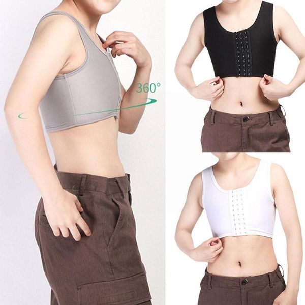 women's shapers breast binder vest tomboy lesbian trans slim corset chest bra comfort undershirt bandage flatten silicone panties, Black;white
women's shapers breast binder vest tomboy lesbian trans slim corset chest bra comfort undershirt bandage flatten silicone panties, Black;white