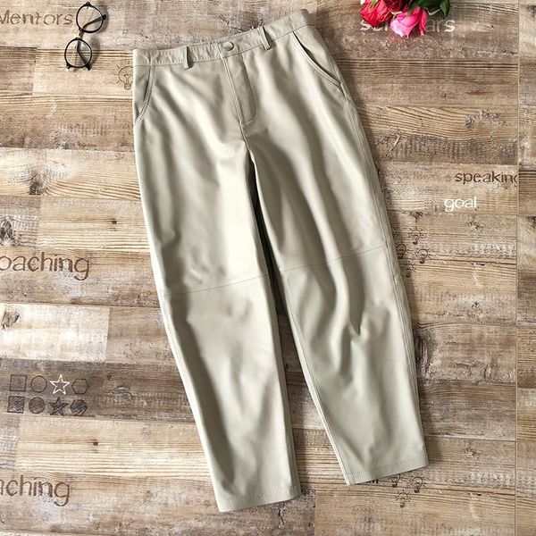 100% sheepskin leather pants women black harem female korean fashion spring 2021 pantalones de mujer pph4241 women's & capris, Black;white
100% sheepskin leather pants women black harem female korean fashion spring 2021 pantalones de mujer pph4241 women's & capris, Black;white