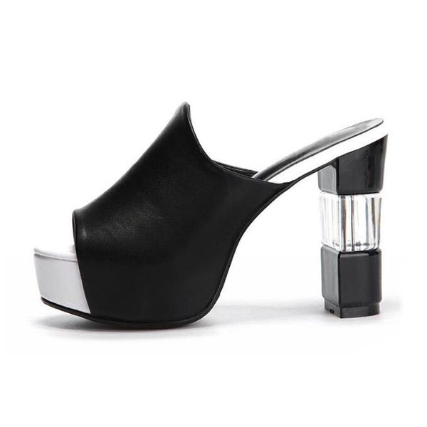 summer high heels sandals women peep toe shoes women's ladies brand platform square 12cm a1982 dress, Black
summer high heels sandals women peep toe shoes women's ladies brand platform square 12cm a1982 dress, Black