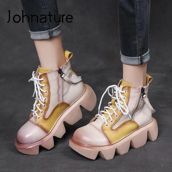 boots johnature genuine leather women winter shoes round toe zip 2021 mixed colors leisure handmade sewing platform, Black
boots johnature genuine leather women winter shoes round toe zip 2021 mixed colors leisure handmade sewing platform, Black