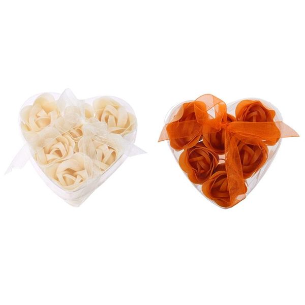 soap dishes 12pcs bathing shower off rose flower bath petals w heart shaped box - 6pcs creamy-white & orange
soap dishes 12pcs bathing shower off rose flower bath petals w heart shaped box - 6pcs creamy-white & orange
