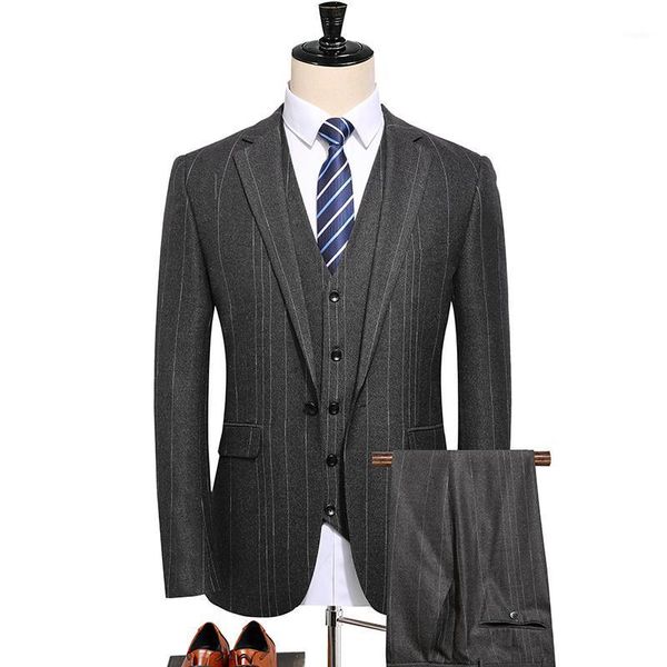 men's suits & blazers (jacket+pants+vest) luxury men business casual suit fashion slim striped wedding dress tooling tuxedo male sets 4, White;black
men's suits & blazers (jacket+pants+vest) luxury men business casual suit fashion slim striped wedding dress tooling tuxedo male sets 4, White;black