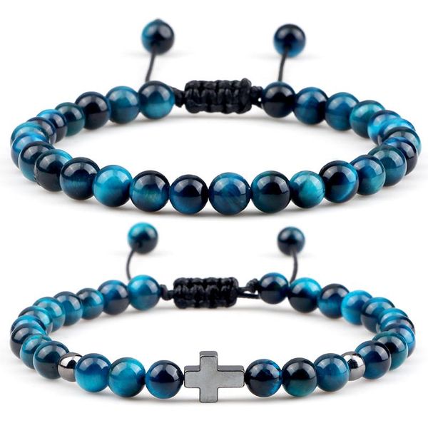 beaded, strands handmade braided beads bracelet men 6mm natural multicolor tiger eye stone cross charm bracelets for women jewe, Black
beaded, strands handmade braided beads bracelet men 6mm natural multicolor tiger eye stone cross charm bracelets for women jewe, Black