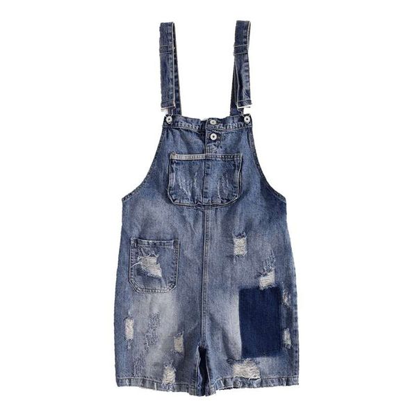 women overall shorts playsuits romper denim picket patchwork pocket j0092 210514, Black;white
women overall shorts playsuits romper denim picket patchwork pocket j0092 210514, Black;white
