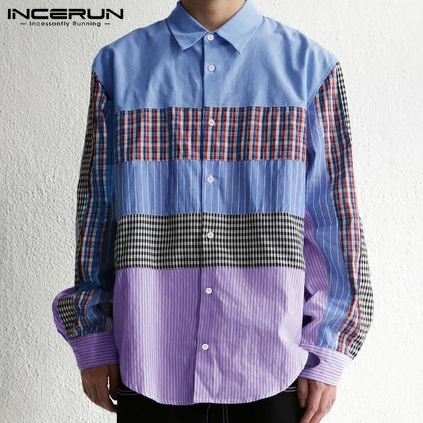 fashion men patchwork shirt lapel long sleeve button streetwear camisa masculina personality casual brand shirts s-5xl incerun 7 men's, White;black
fashion men patchwork shirt lapel long sleeve button streetwear camisa masculina personality casual brand shirts s-5xl incerun 7 men's, White;black