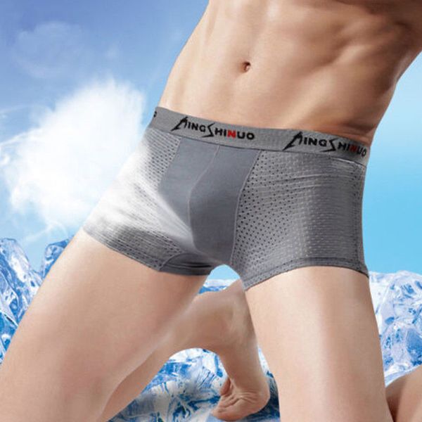 cool men's breathable boxer ice airism underwears bulge pouch plus szie underwear, Black;white
cool men's breathable boxer ice airism underwears bulge pouch plus szie underwear, Black;white