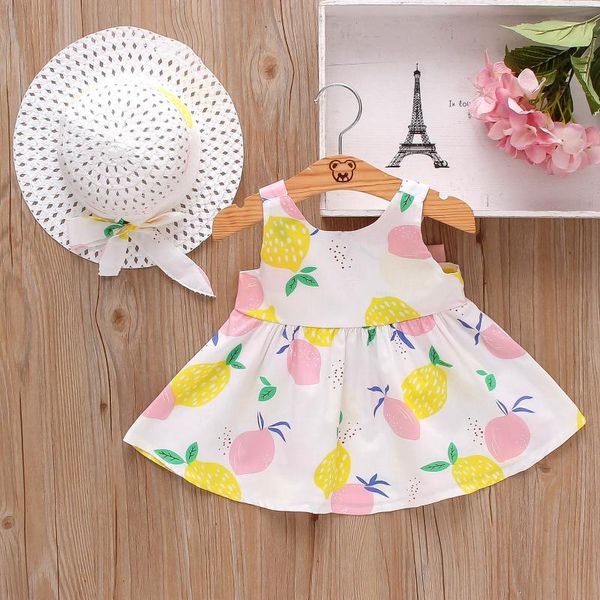 girl's dresses toddler baby girls clothes summer dress sleeveless lemon print clothes+straw hats caps for, Red;yellow
girl's dresses toddler baby girls clothes summer dress sleeveless lemon print clothes+straw hats caps for, Red;yellow