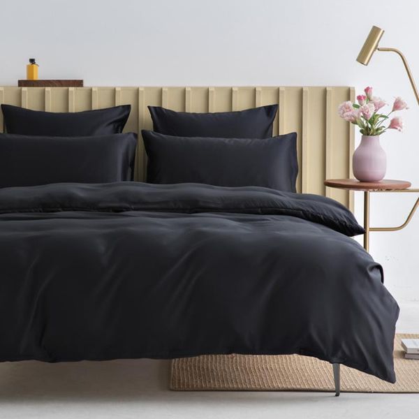 bedding sets washed silk fabric quilt duvet cover black gray wine red set simple luxury bedclothes comforter full size 220 240
bedding sets washed silk fabric quilt duvet cover black gray wine red set simple luxury bedclothes comforter full size 220 240
