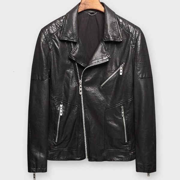 high end men's leather sheepskin coat motorcycle fashion long sleeve zipper back jackets, Black;brown
high end men's leather sheepskin coat motorcycle fashion long sleeve zipper back jackets, Black;brown