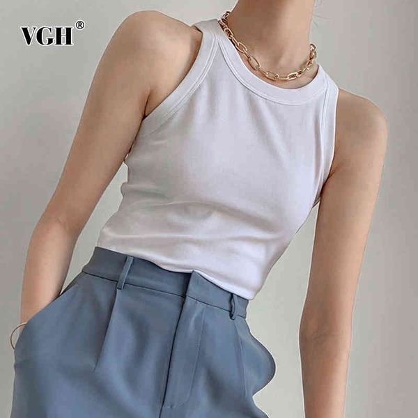 vgh white basic designer vest for women o neck sleeveless off the shouder slim office lady vests female fashion new clothes 210421
vgh white basic designer vest for women o neck sleeveless off the shouder slim office lady vests female fashion new clothes 210421