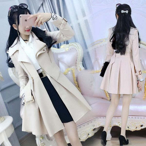 women's trench coats spring runway long leather coat for women sleeve elegant outerwear luxury fashion female 2021 designer overcoat, Tan;black
women's trench coats spring runway long leather coat for women sleeve elegant outerwear luxury fashion female 2021 designer overcoat, Tan;black
