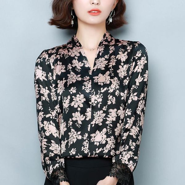 lapel fashion floral print shirt female long-sleeved loose single-breasted simple office blouse women spring summer women's blouses & s, White
lapel fashion floral print shirt female long-sleeved loose single-breasted simple office blouse women spring summer women's blouses & s, White