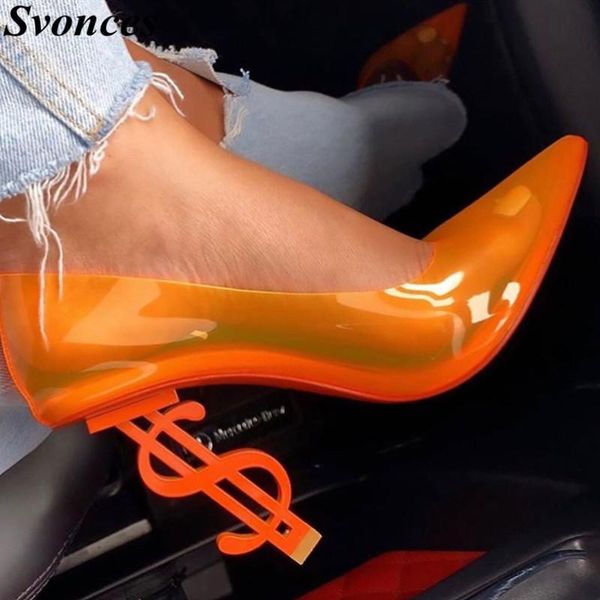 orange women transparent pvc pointed toe pumps clear see through patent leather shoes strange style high heel dress lady, Black
orange women transparent pvc pointed toe pumps clear see through patent leather shoes strange style high heel dress lady, Black