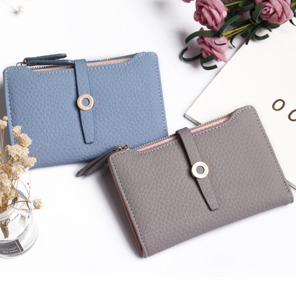 wallets latest lovely leather short women wallet fashion girls change clasp purse money coin card holders carteras, Red;black
wallets latest lovely leather short women wallet fashion girls change clasp purse money coin card holders carteras, Red;black