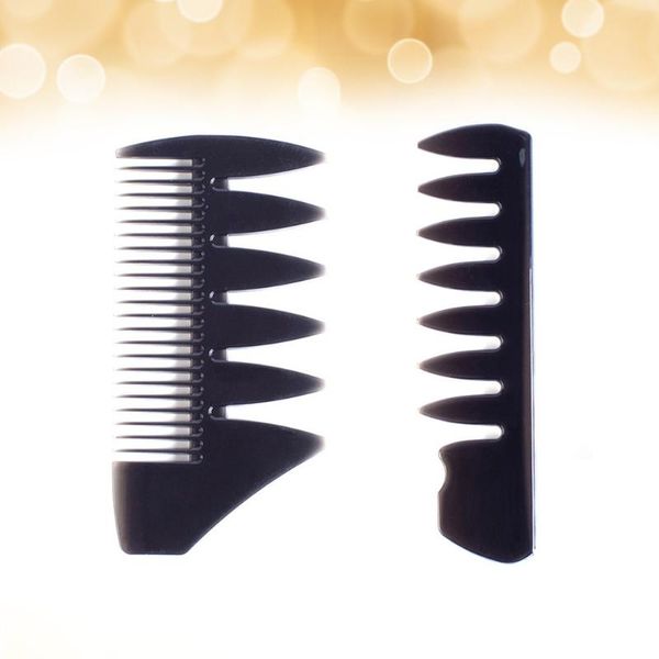 hair brushes 2pcs double sided comb delicate texture modelling inserted oil head for men male hand wide tooth, Silver
hair brushes 2pcs double sided comb delicate texture modelling inserted oil head for men male hand wide tooth, Silver