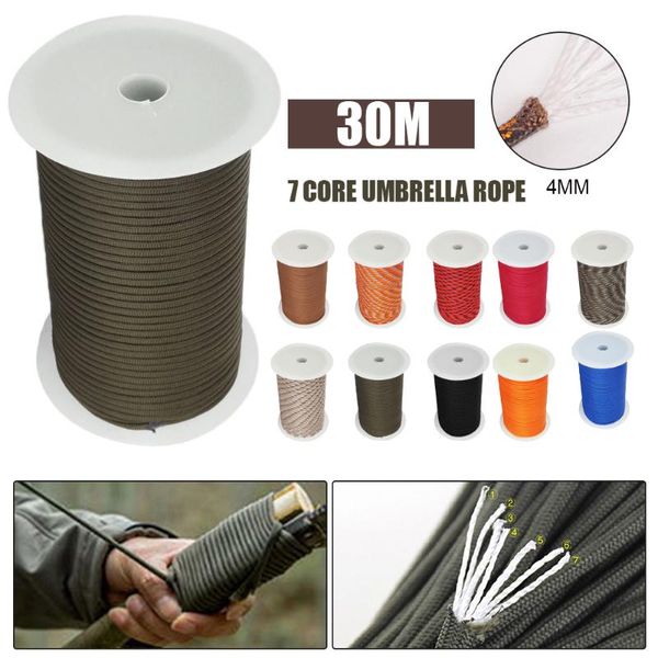 outdoor gadgets 30m 1 roll 4 mm 7 stand cores paracord for survival parachute cord lanyard camping climbing rope hiking clothesline
outdoor gadgets 30m 1 roll 4 mm 7 stand cores paracord for survival parachute cord lanyard camping climbing rope hiking clothesline