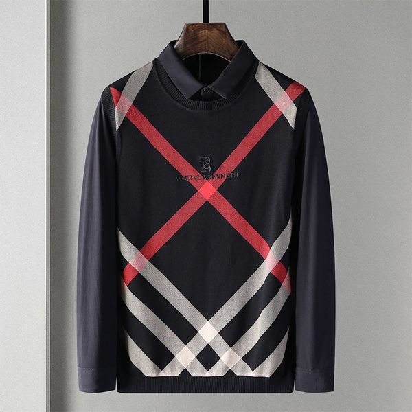 sweaters knit autumn and winter 2021 bixin men's sweater 2 pieces fashion printed collar, White;black
sweaters knit autumn and winter 2021 bixin men's sweater 2 pieces fashion printed collar, White;black