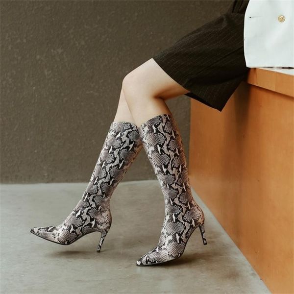 boots cow leather autumn 2021 pointed thin high heel knee length tube women's large size 40-43, Black
boots cow leather autumn 2021 pointed thin high heel knee length tube women's large size 40-43, Black