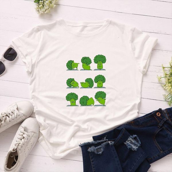 funny broccoli summer vegetables women t shirt plus size cartoon multicolor harajuku vegan print female clothes, White
funny broccoli summer vegetables women t shirt plus size cartoon multicolor harajuku vegan print female clothes, White