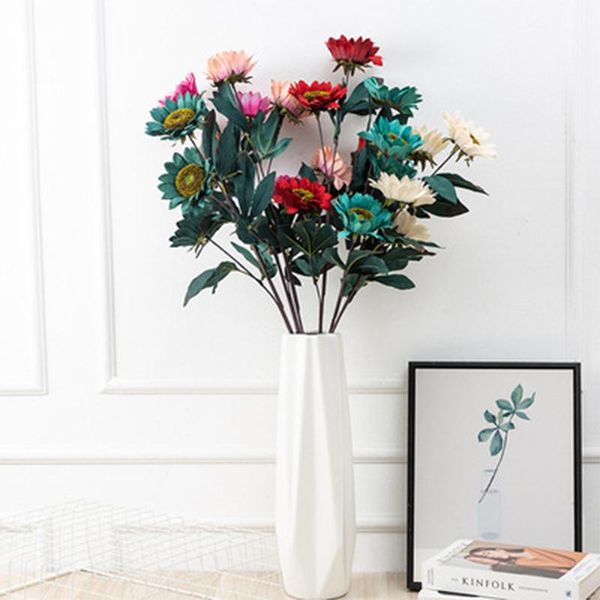 decorative flowers & wreaths 4 heads silk sunflower bouquet artificial wedding bride holding flores outdoor home party table xm
decorative flowers & wreaths 4 heads silk sunflower bouquet artificial wedding bride holding flores outdoor home party table xm