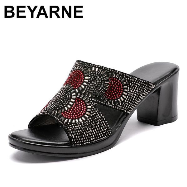 slippers beyarne women 2021 ladies summer genuine leather shoes high heels fashion rhinestone, Black
slippers beyarne women 2021 ladies summer genuine leather shoes high heels fashion rhinestone, Black