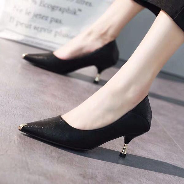 dress shoes high heels women's spring and autumn 2021 net red stiletto wild mid-heel shallow mouth professional, Black
dress shoes high heels women's spring and autumn 2021 net red stiletto wild mid-heel shallow mouth professional, Black