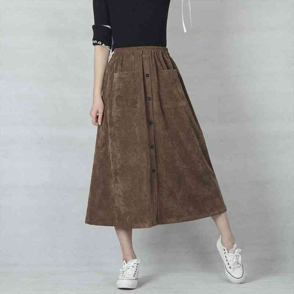 casual corduroy high waist a-line women skirts solid button pocket jupe femme saia quality, Black
casual corduroy high waist a-line women skirts solid button pocket jupe femme saia quality, Black