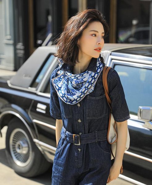 scarves 33*150cm silk scarf women's retro long mulberry decorative ribbon, Blue;gray
scarves 33*150cm silk scarf women's retro long mulberry decorative ribbon, Blue;gray